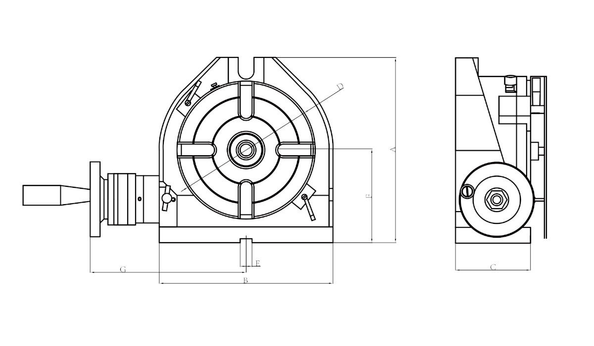 Horizontal & Vertical Rotary Table