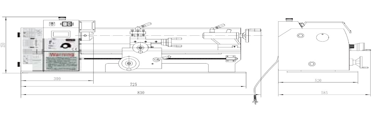 Mini Lathe PLB 180V