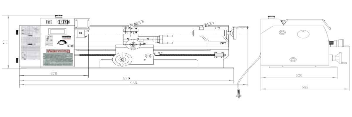 Mini Lathe PLB 210V